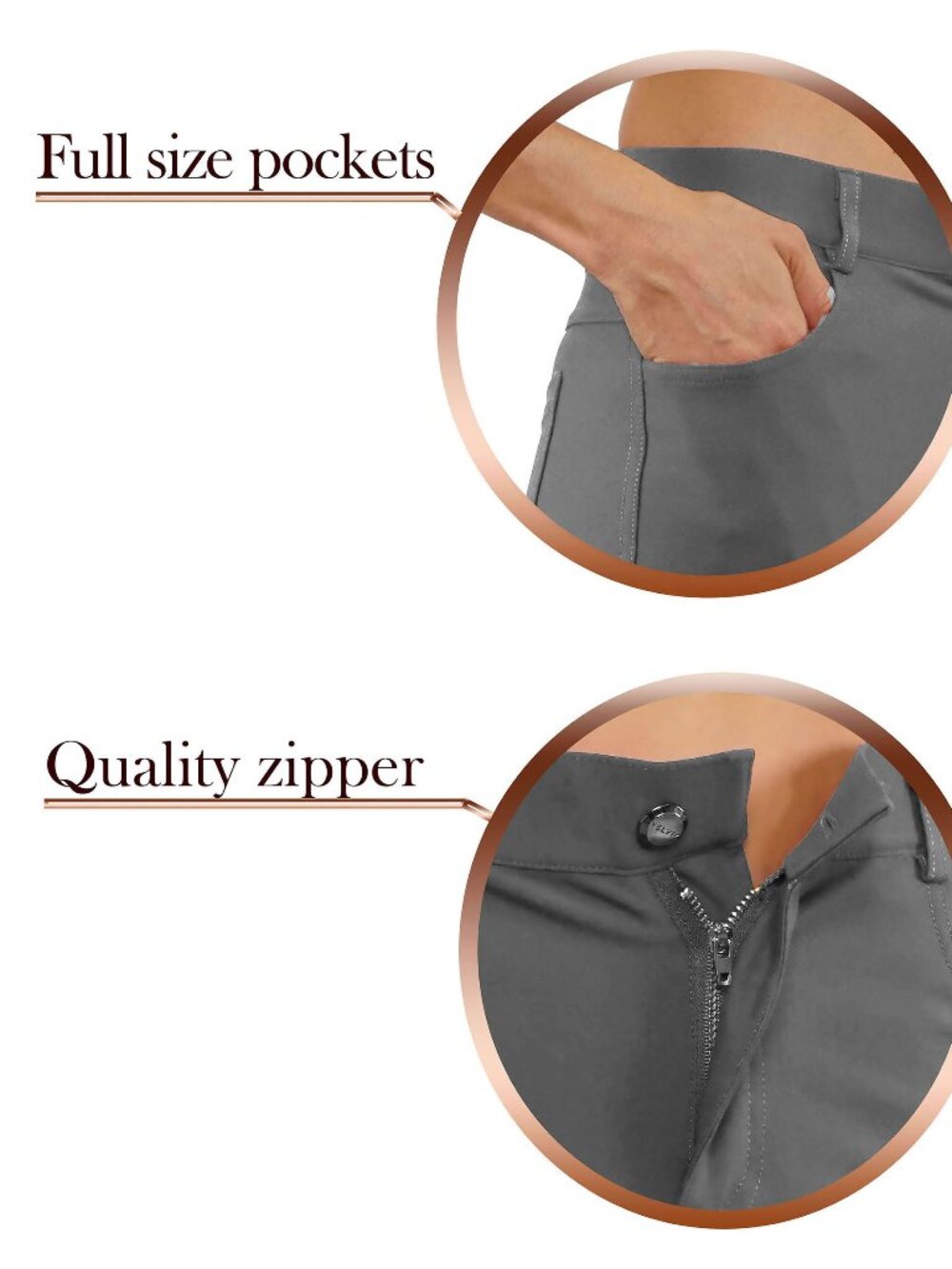 NWT Casual Office Pants Slim Women's Jean Look Buttery Soft Jeggings 01 - Picture 7 of 7